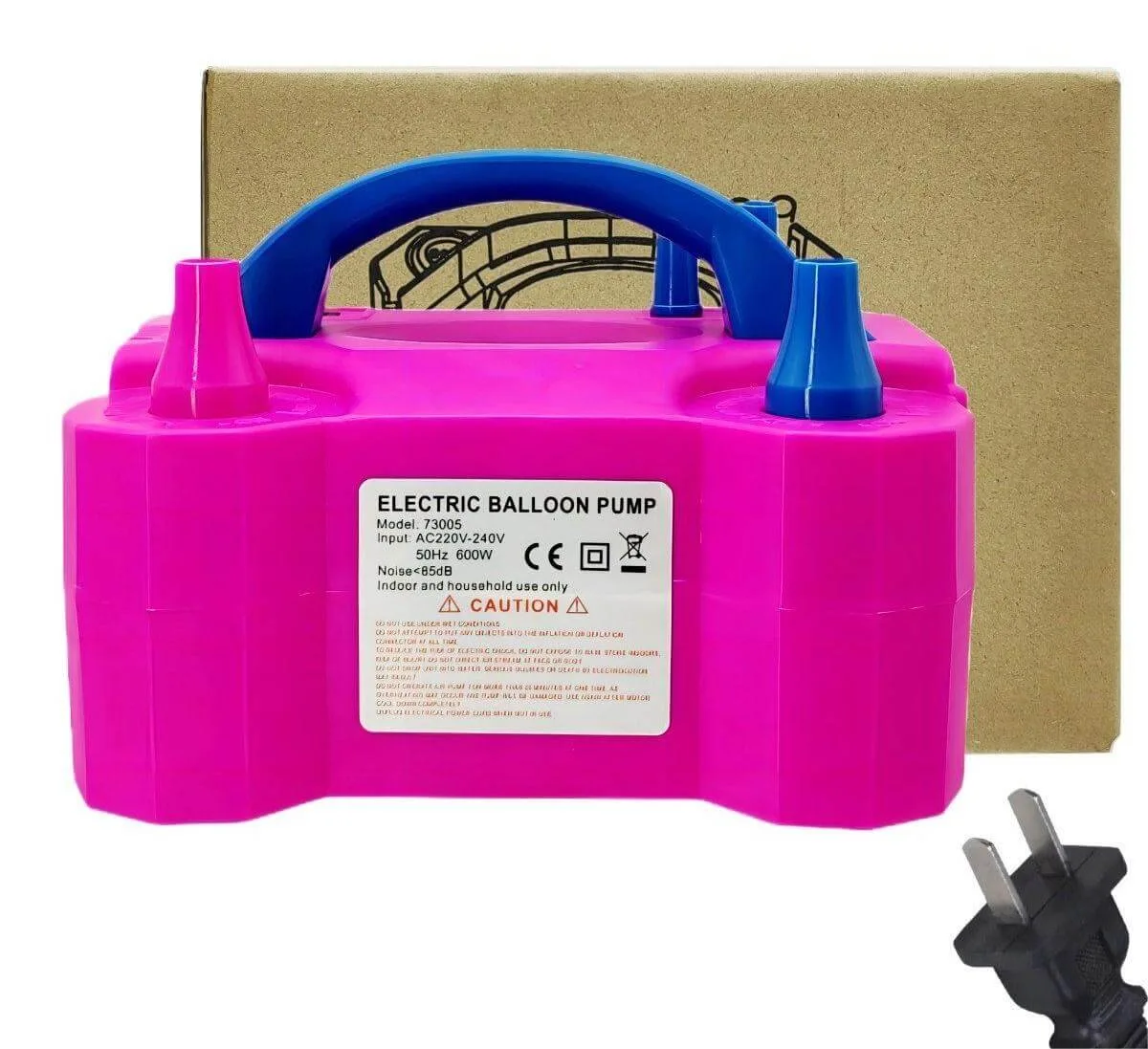 Balloon Pump for importers and party supply distributors - retail merchandising context - sample room note