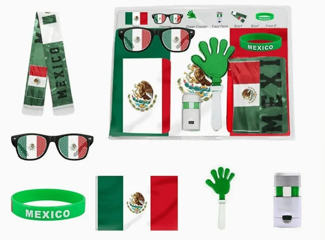 World Cup Series Fan Set for party supply importers and event distributors - retail merchandising context - product detail note