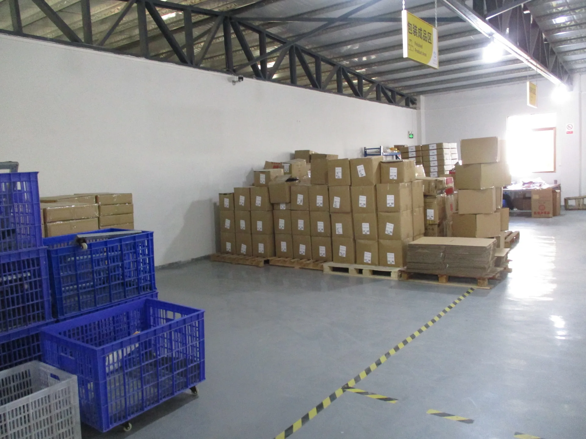 FoilJoy warehouse packing area
