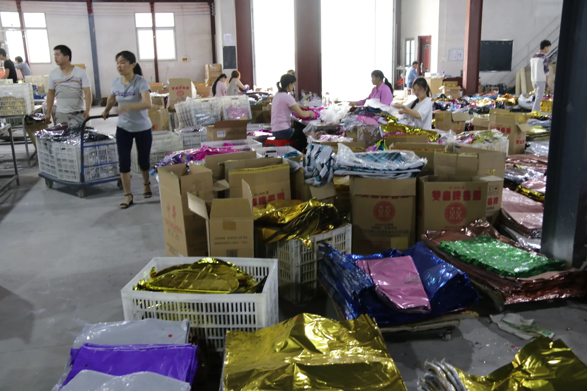 FoilJoy packed goods in warehouse