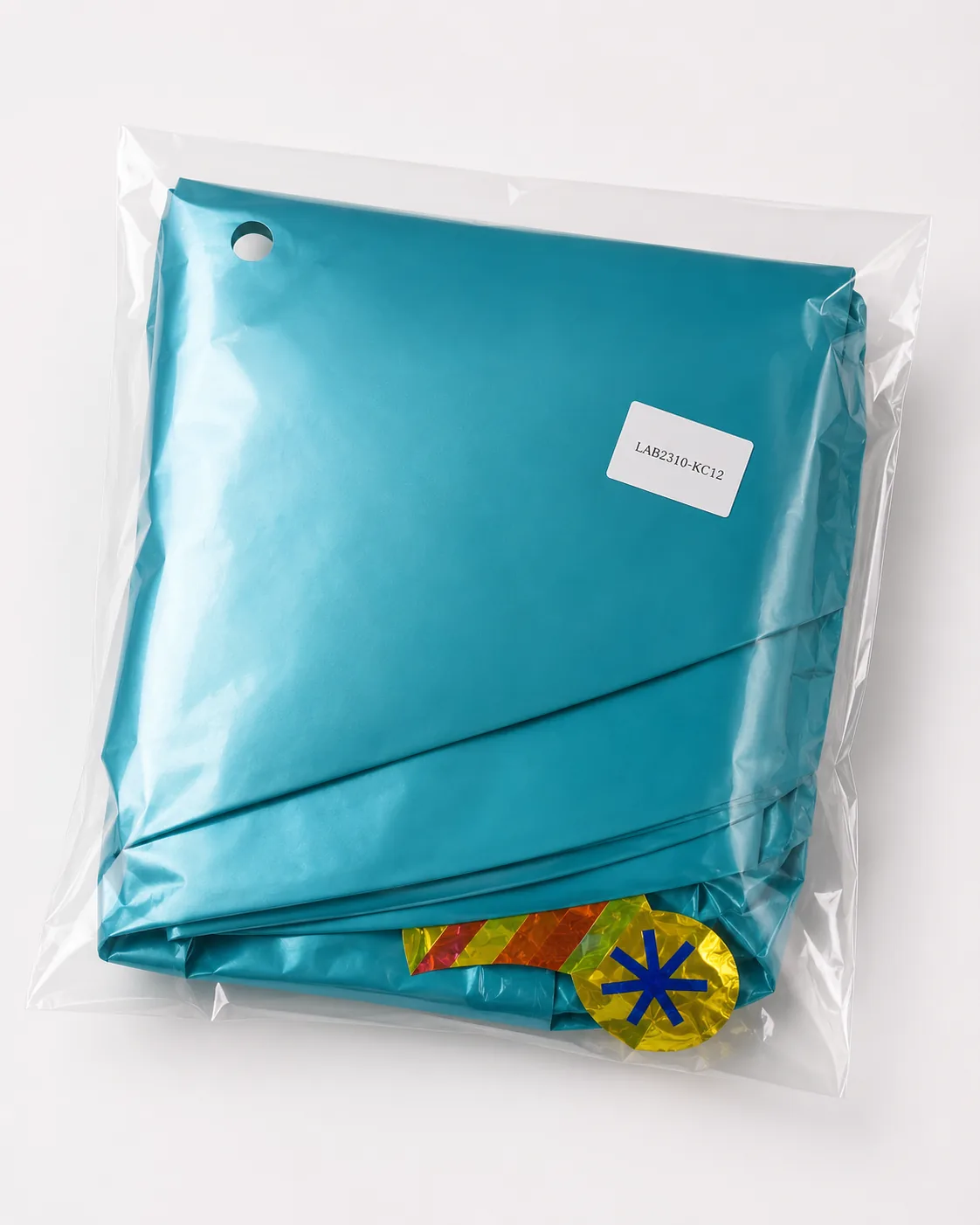 Folded card foil balloon package option