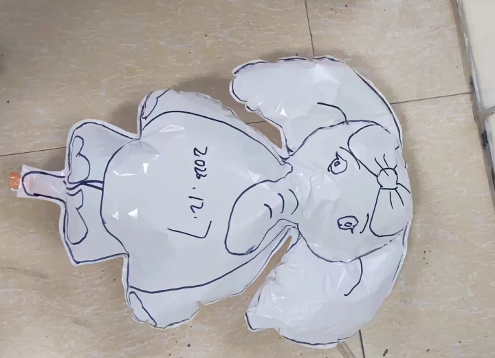 Custom foil balloon manufacturer shaped balloon sample